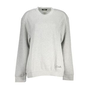 Cavalli Class Grigio Polyester Women Women's Sweatshirt